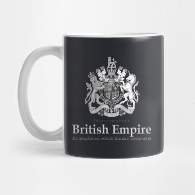 British Empire - black and white coat of arms by Madi's shop